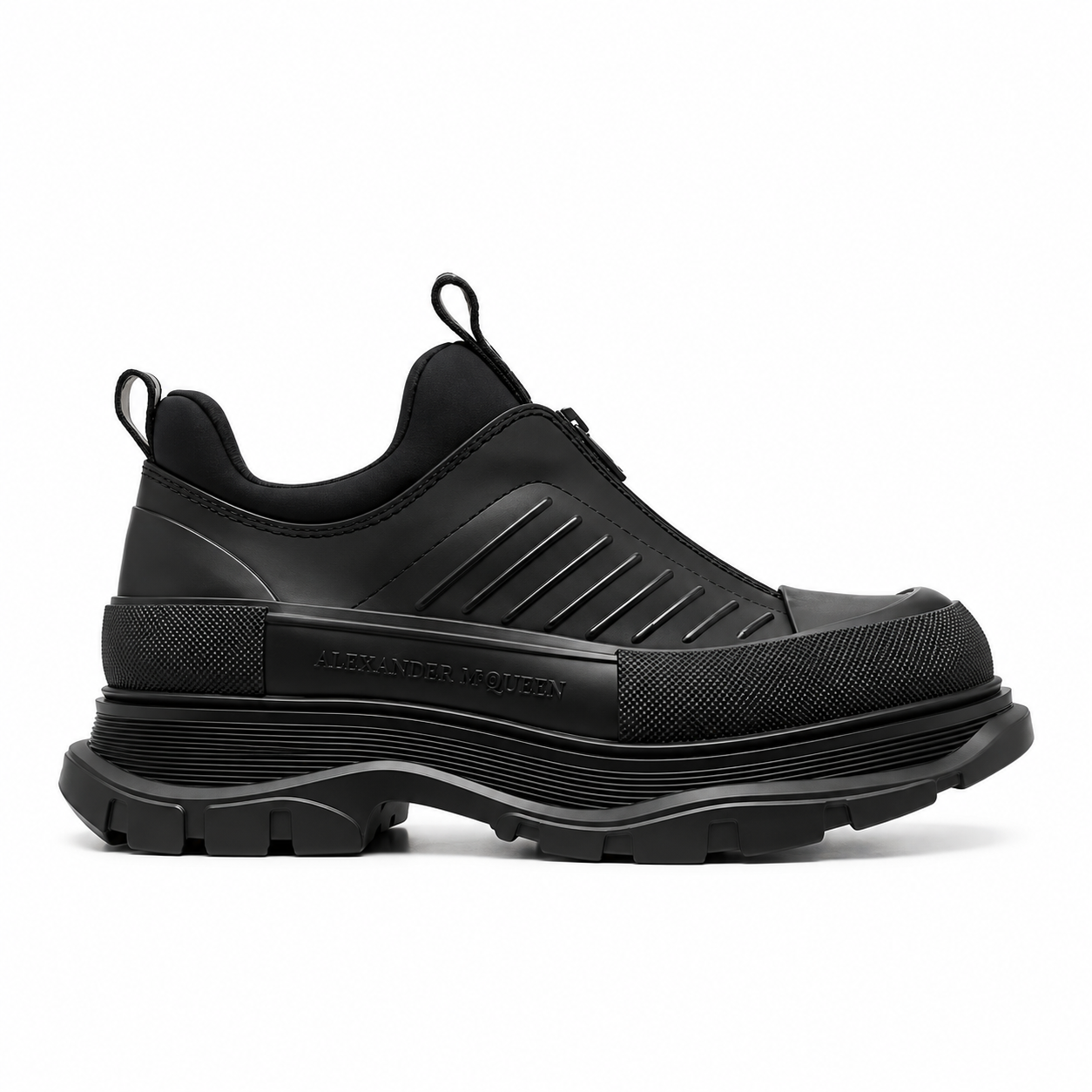 Alexander McQueen  zip-up leather sneakers